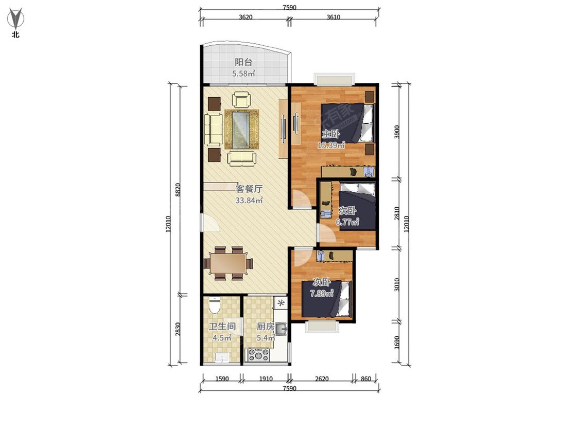 整租·银泉花园(E区)