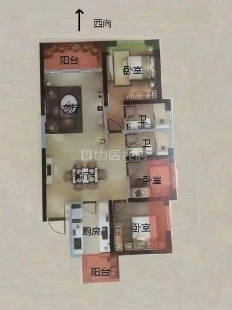 整租·俊发城(玉兰苑)