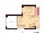 藏珑湖上公馆2室2厅1卫户型图