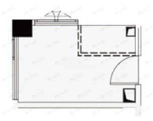 建发中粮朝阳九里1室1厅1卫户型图