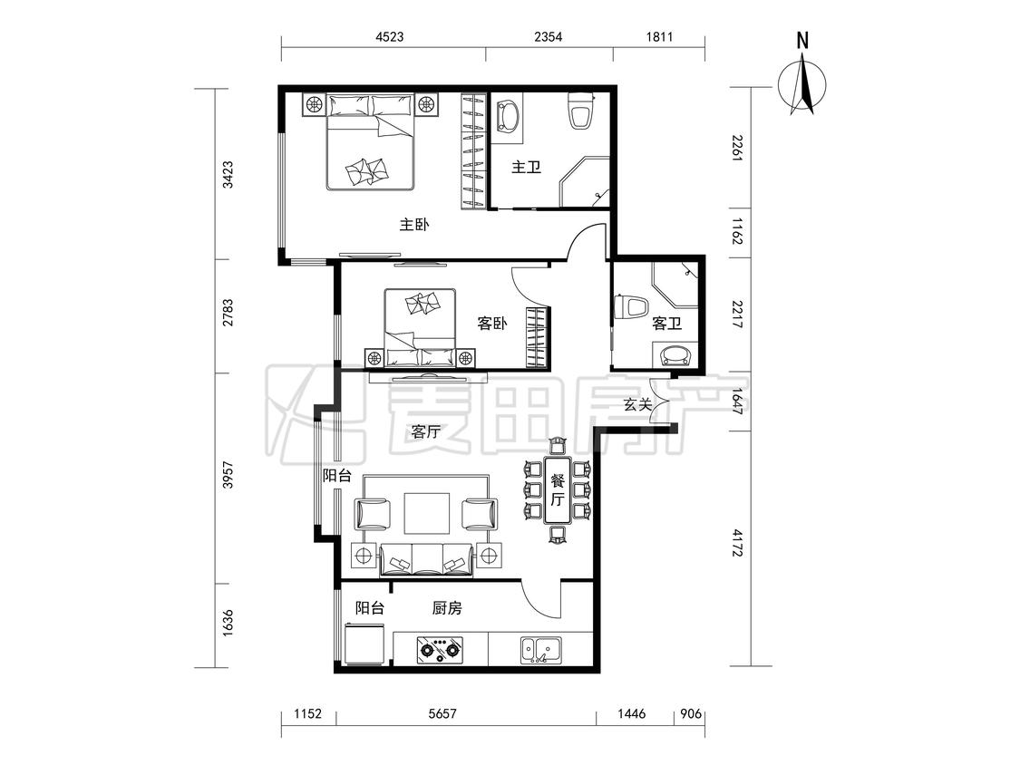 整租·欧陆经典(凯旋城)