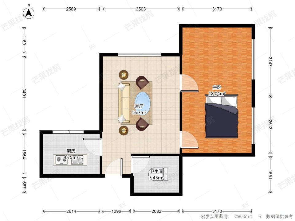 整租·宏发英里(蓝湾)