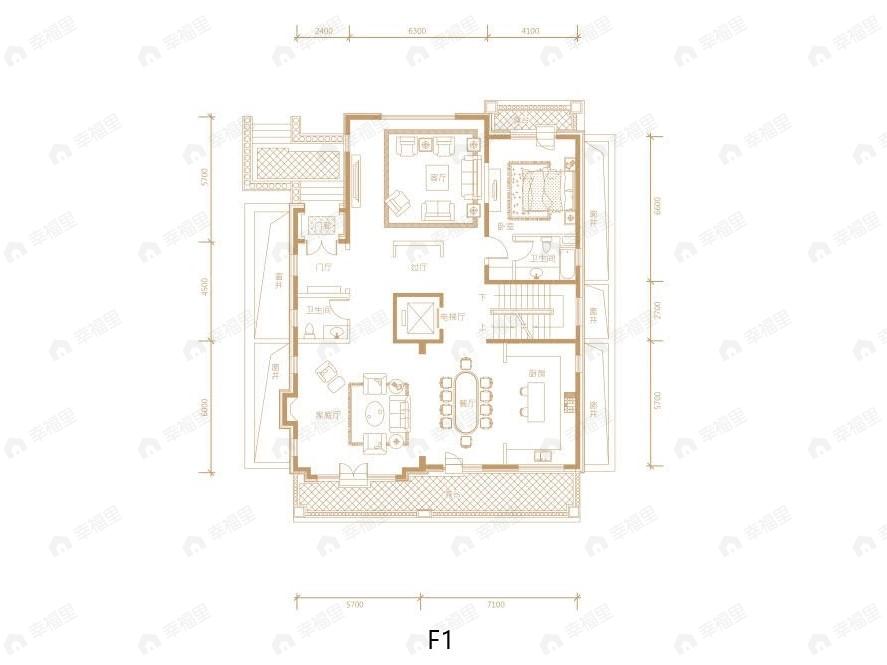 润泽御府5室4厅5卫户型图