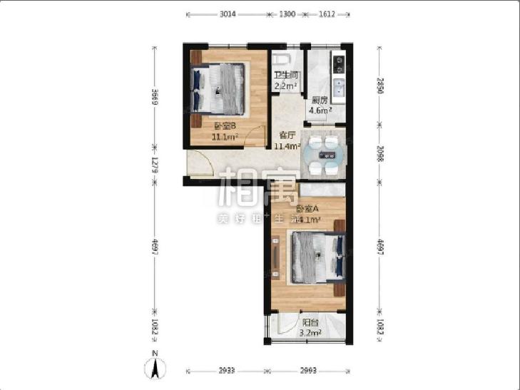 整租·金蝉北里(21号院)