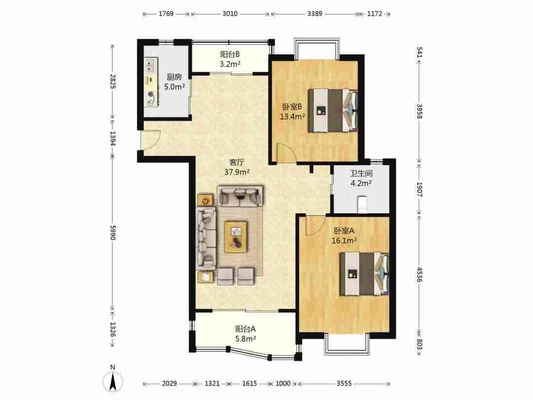 整租·枫桦景苑(北区)