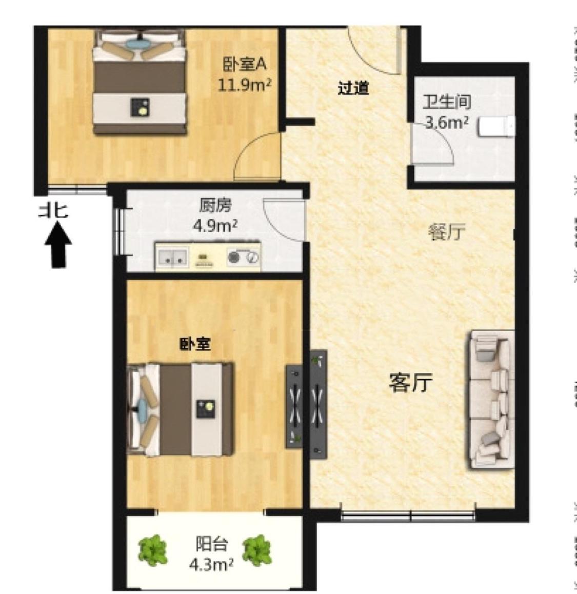 整租·众美城廊桥四季(B区)