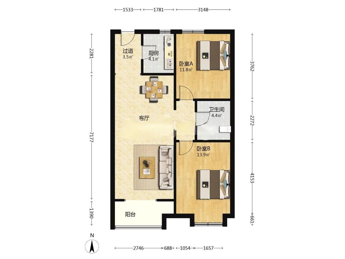 整租·星光岛(玫瑰园）