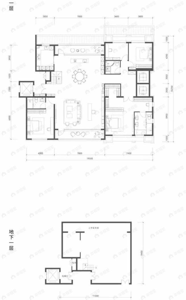 远洋源山春秋3室2厅3卫户型图