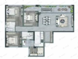 四季贵州椿棠府玖玺台4室2厅2卫户型图
