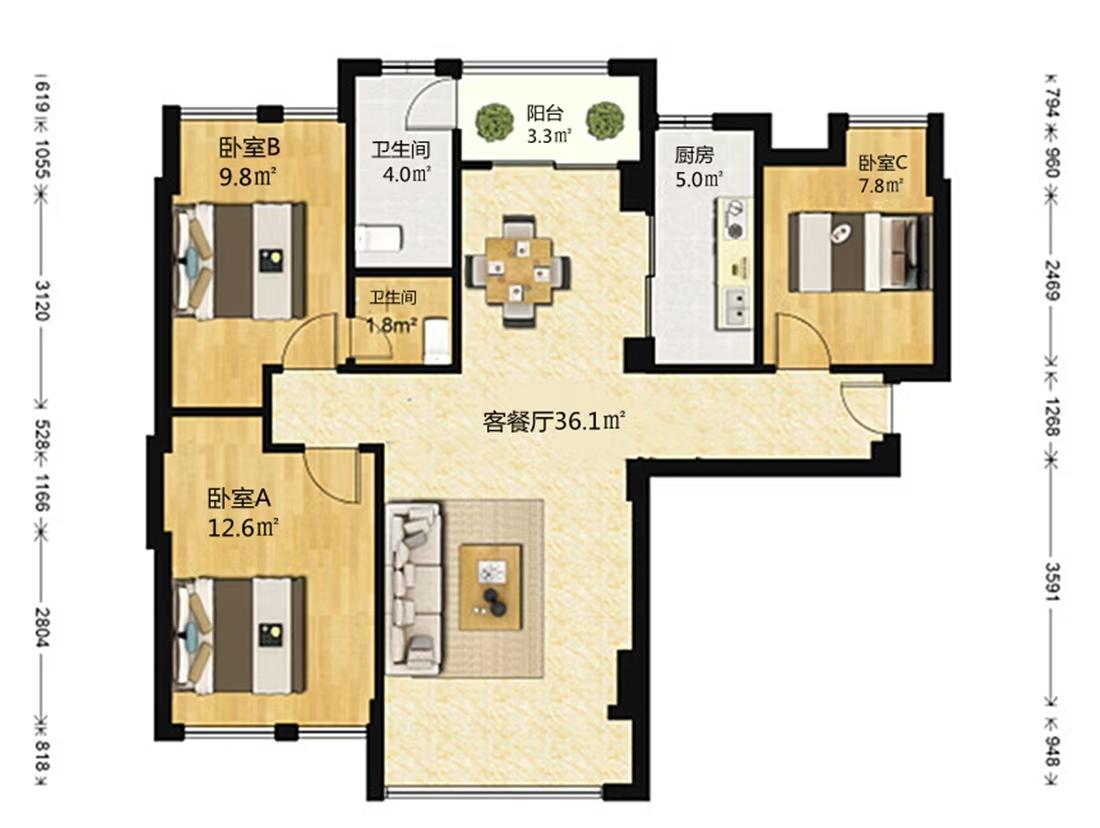 整租·中澳城(公寓住宅)