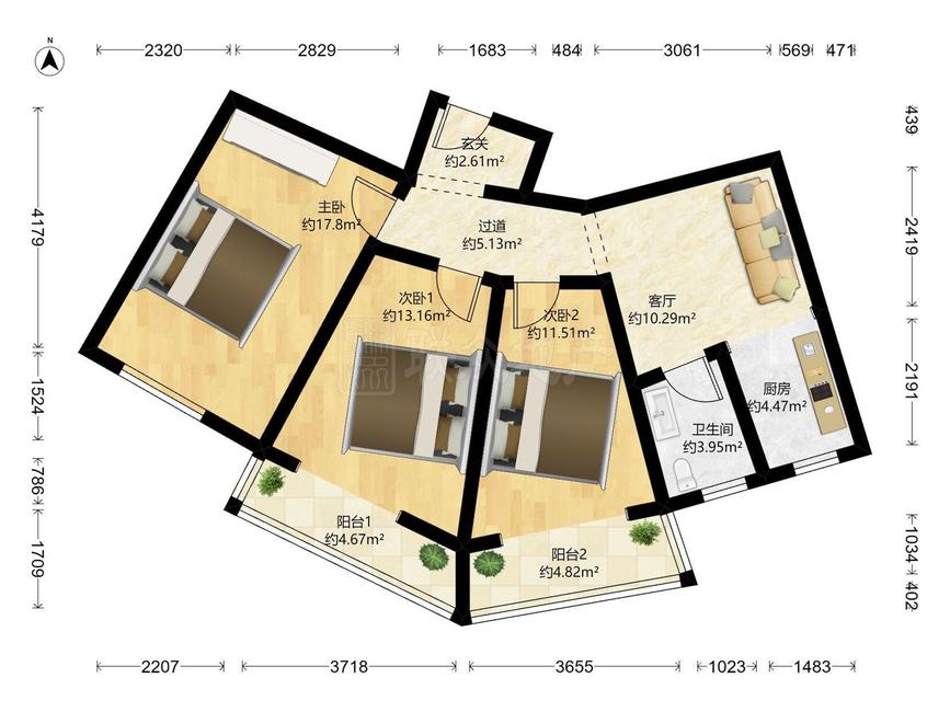 整租·马家堡西里