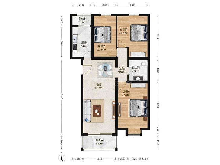 整租·京品小区