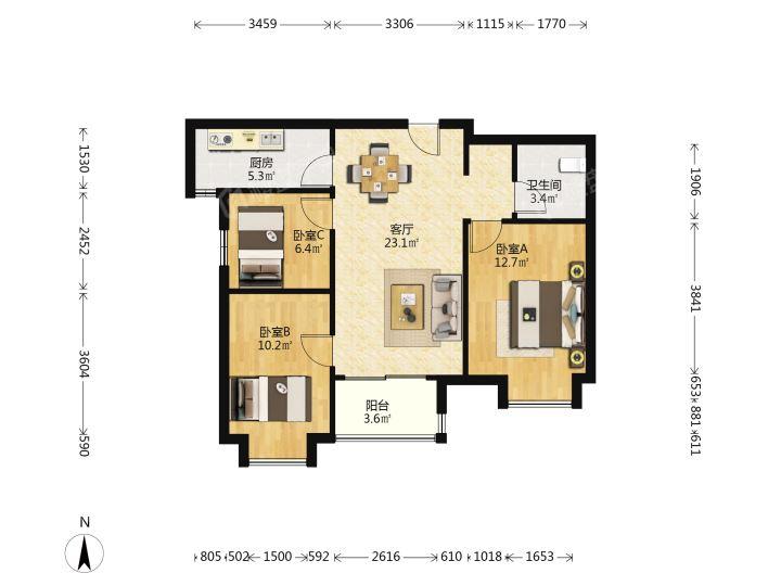 整租·万科东方传奇