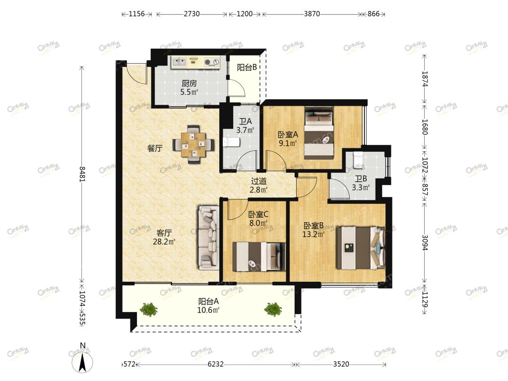 整租·天誉虹悦1925