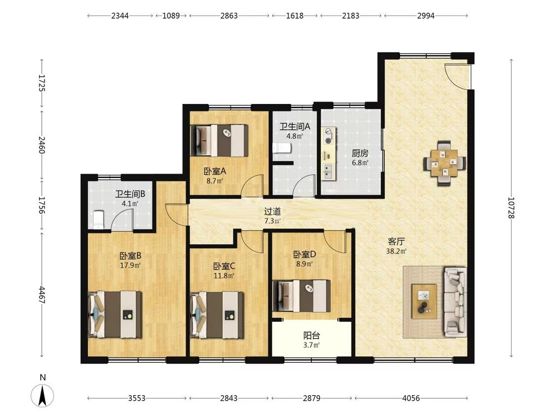 整租·龙湖春江彼岸