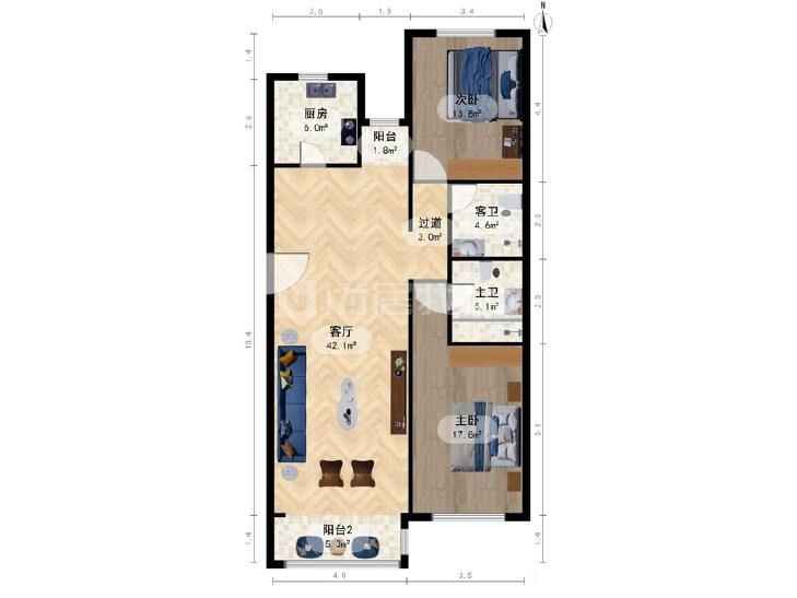 整租·世纪城(翠叠园)