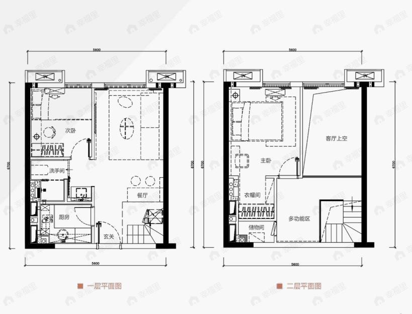 时代风华2室2厅1卫户型图