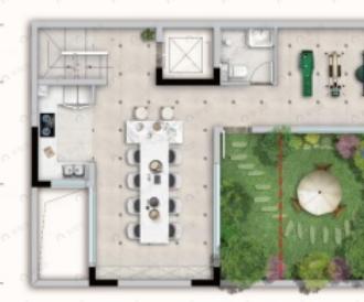 4室3厅5卫建面220m²南|北户型图