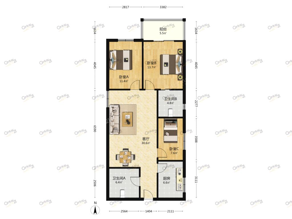 整租·超英长乐家园