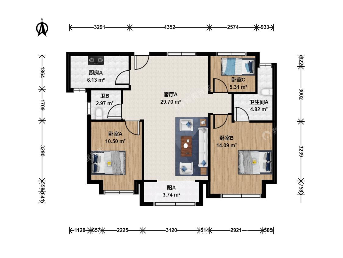 整租·合景誉峰