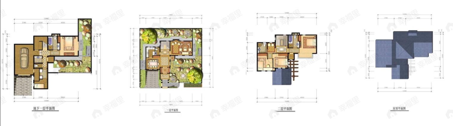 北京半岛4室3厅4卫户型图