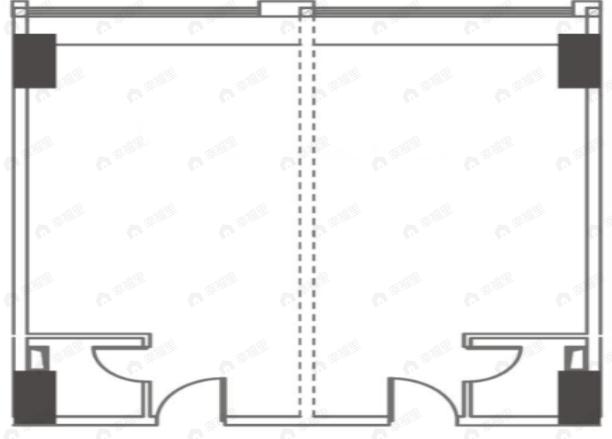 2室2厅2卫建面100平户型图