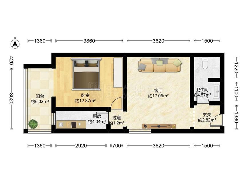 整租·玺萌丽苑