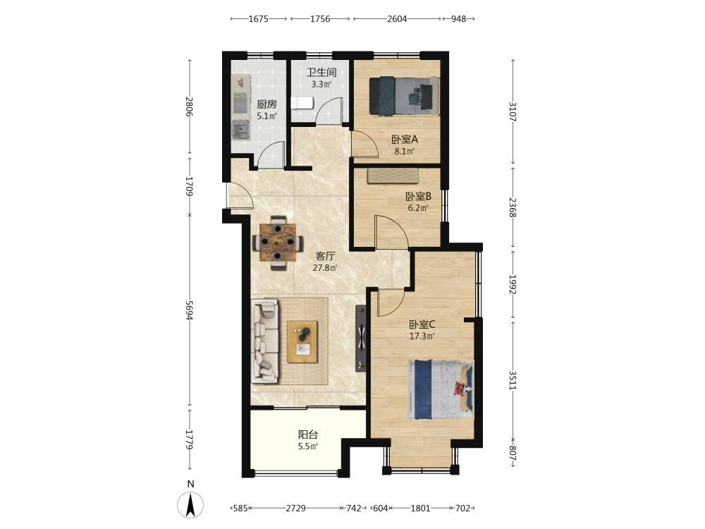 整租·金地湖城艺境