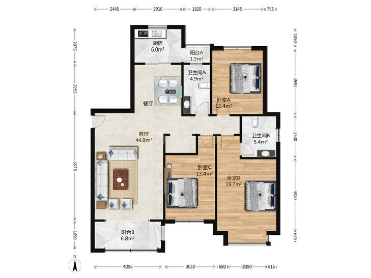 整租·九洲溪雅苑(二区)