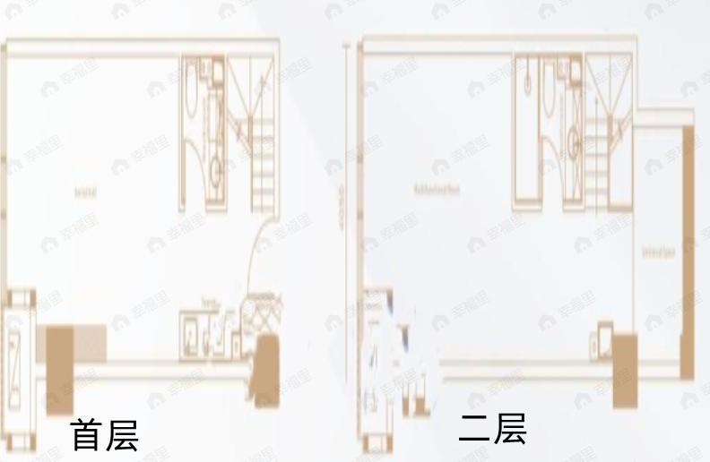 天朗东方印1室1厅2卫户型图