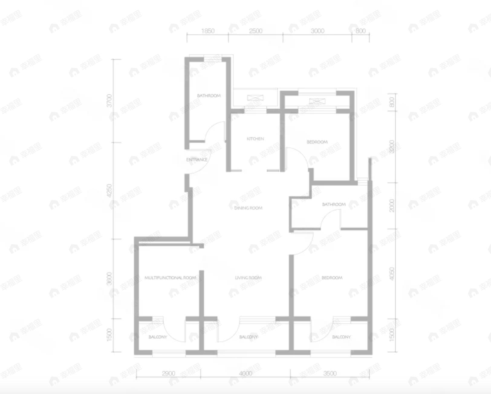 君礼著3室2厅2卫户型图
