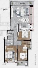 4室2厅2卫建面135平南户型图