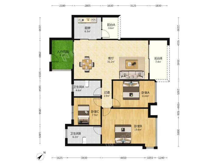 整租·泊岸君庭