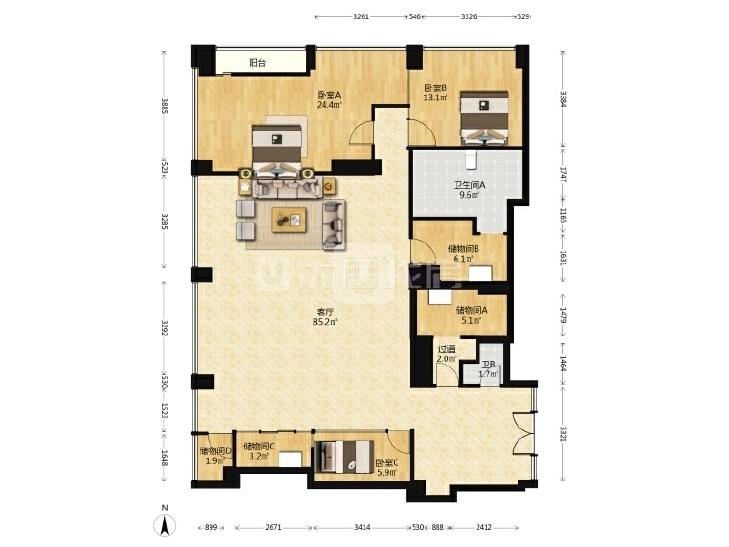 整租·建外SOHO(东区)