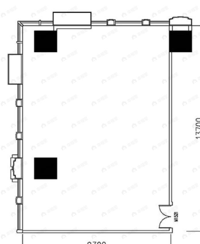 1室1厅1卫建面167m²西户型图