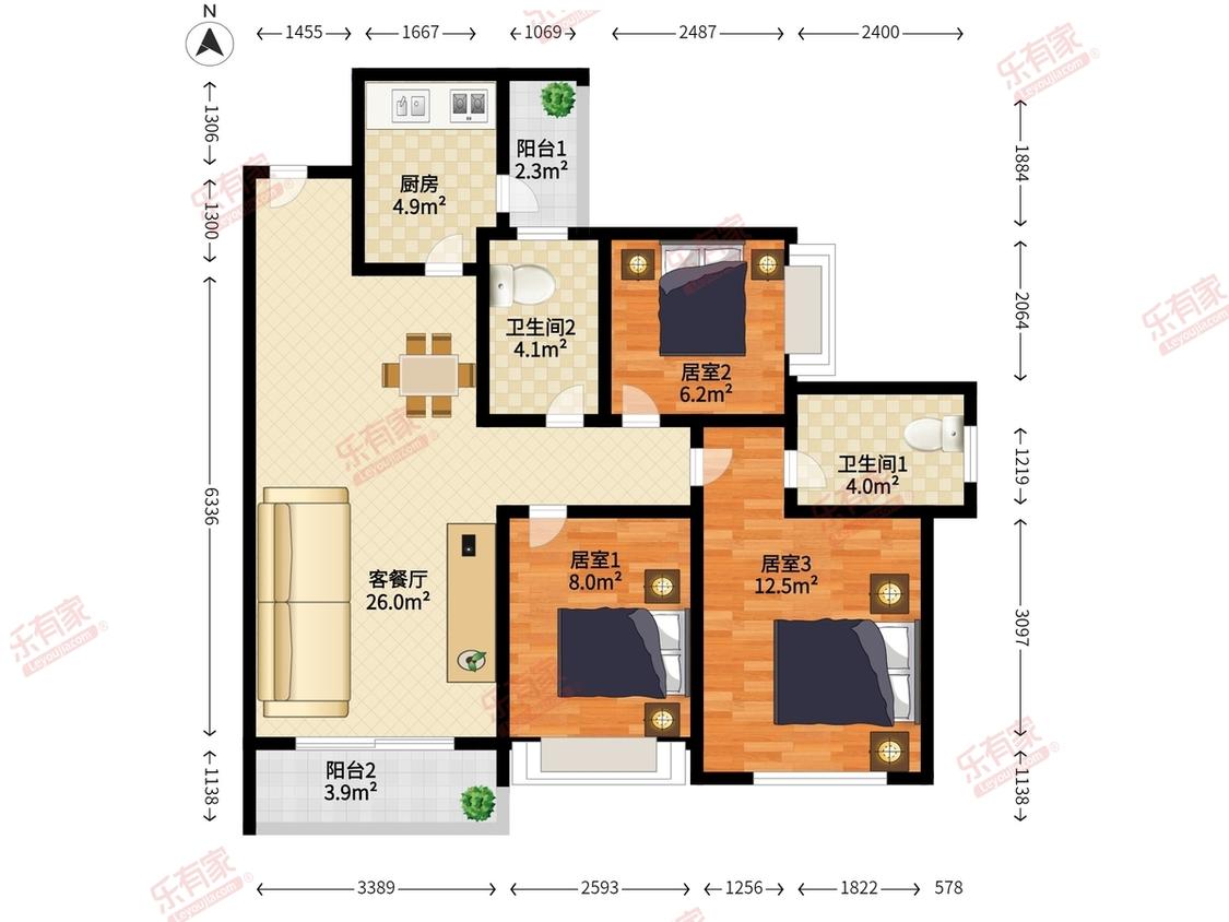 整租·中粮云景花园(南区)