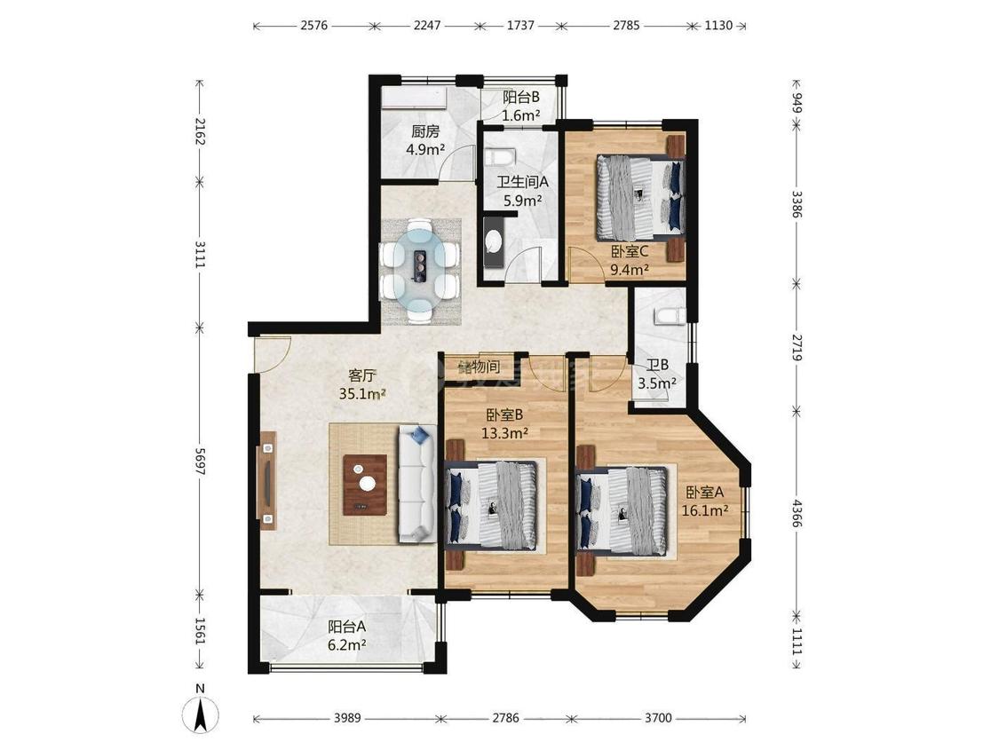 整租·九洲溪雅苑(二区)