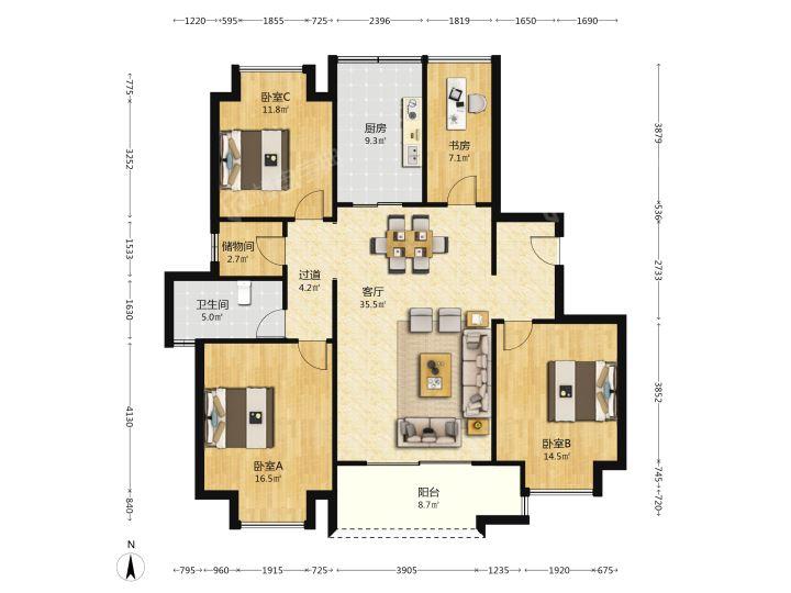整租·开元山庄(蓝庭苑)