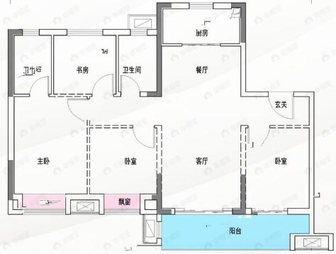 荣耀星河4室2厅2卫户型图