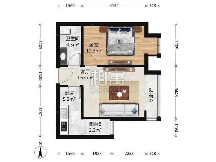 整租·鸿业兴园(一区)