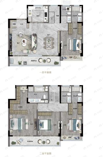 绿城紫薇花开4室2厅5卫户型图