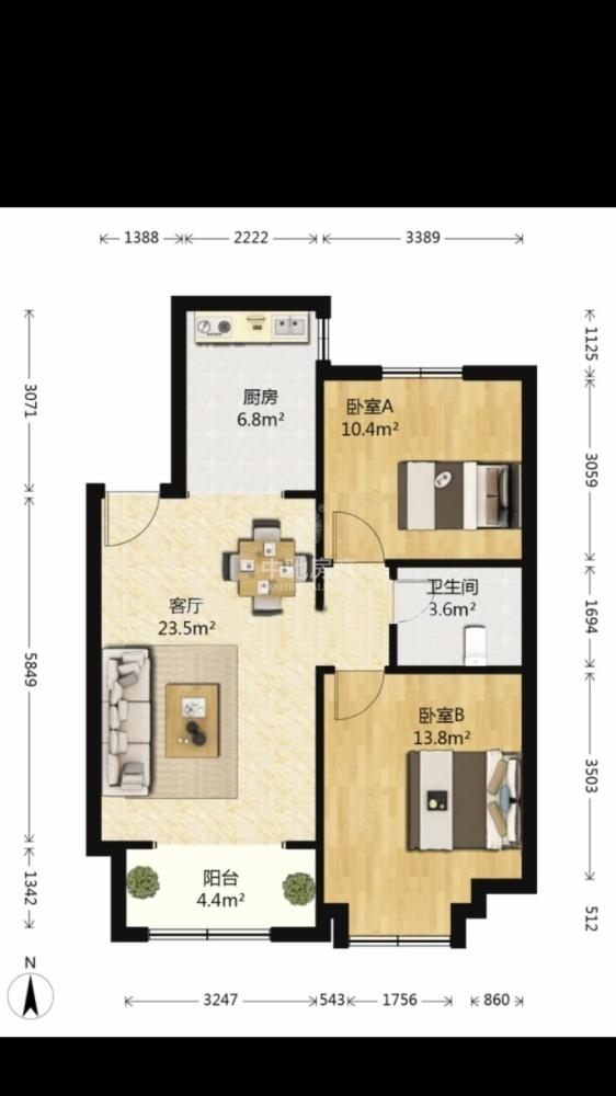 整租·建邦听海(西区)