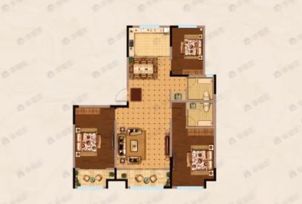 金辰御园3室2厅2卫户型图