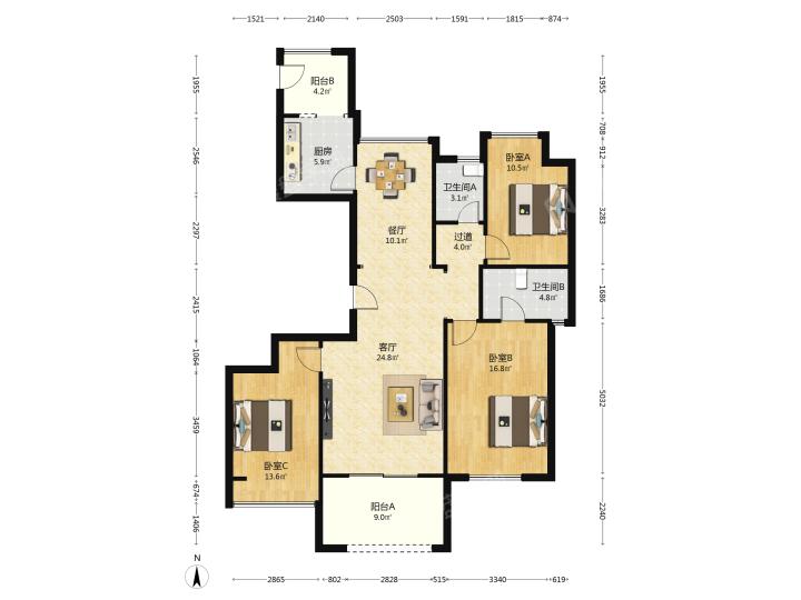 整租·海航豪庭(北苑二区)