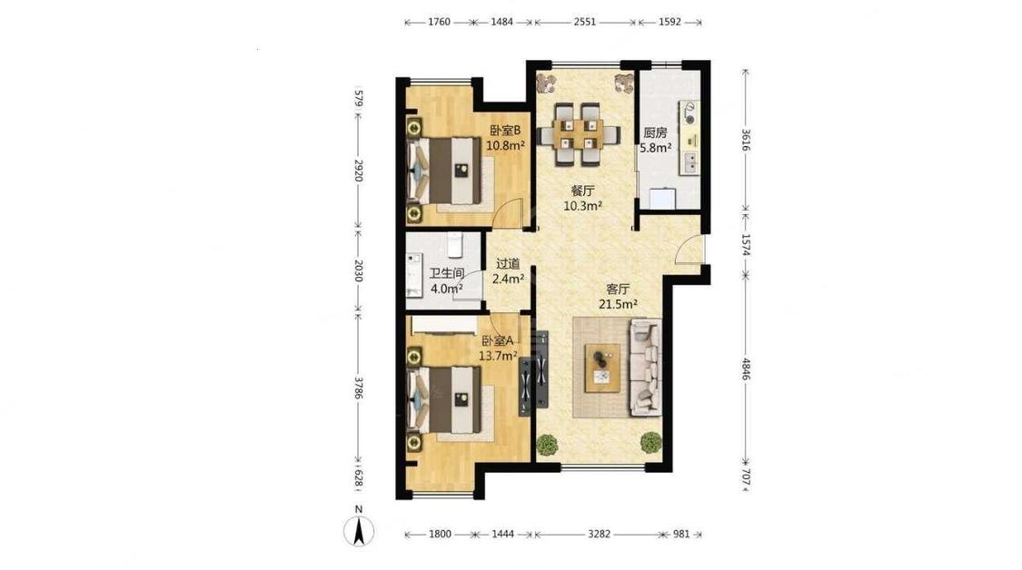 整租·中海苏黎世家