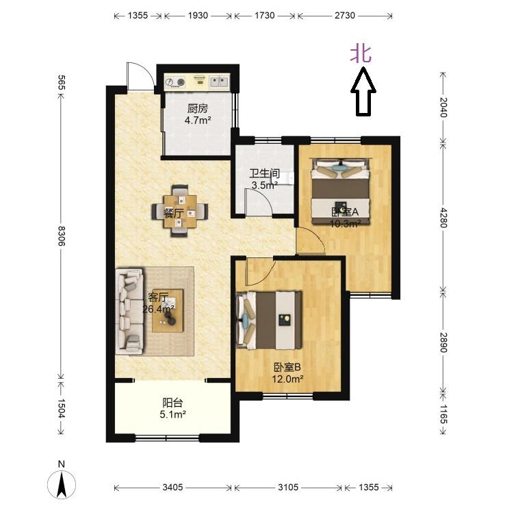 整租·中北新都心(天悦)