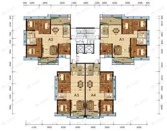 高州荔晶新城3室2厅1卫户型图