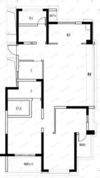 4室2厅2卫建面128平户型图