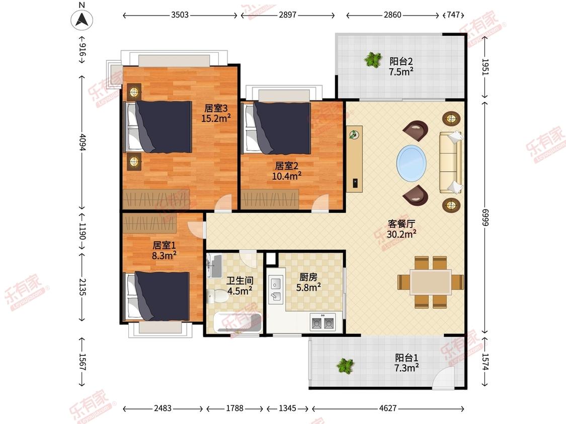 整租·凯茵又一城(山峦)