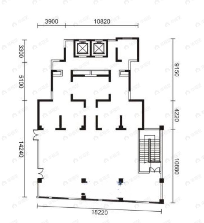 1室建面380平户型图